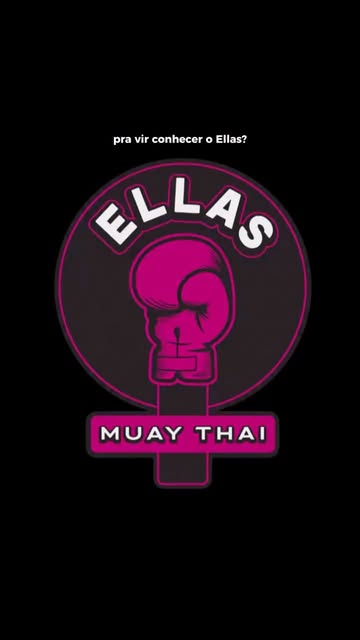 Logo em neon da ELLAS Muay Thai